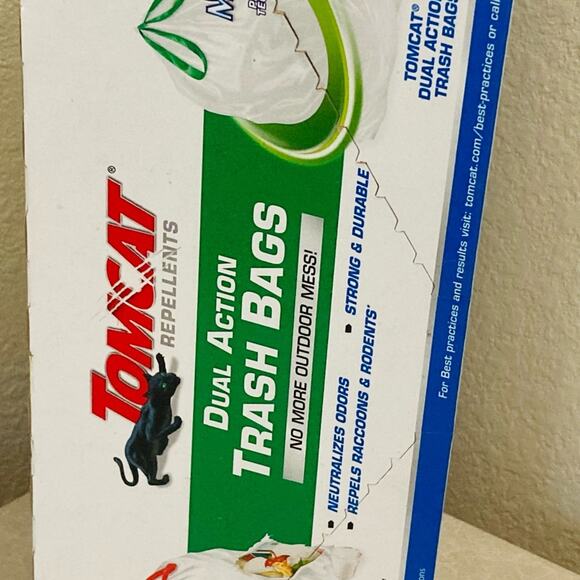 New TOMCAT REPELLANTS DUAL ACTION 13 gallon trash bags , 40 bags - Picture 4 of 5